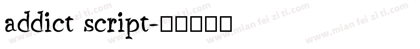 addict script字体转换